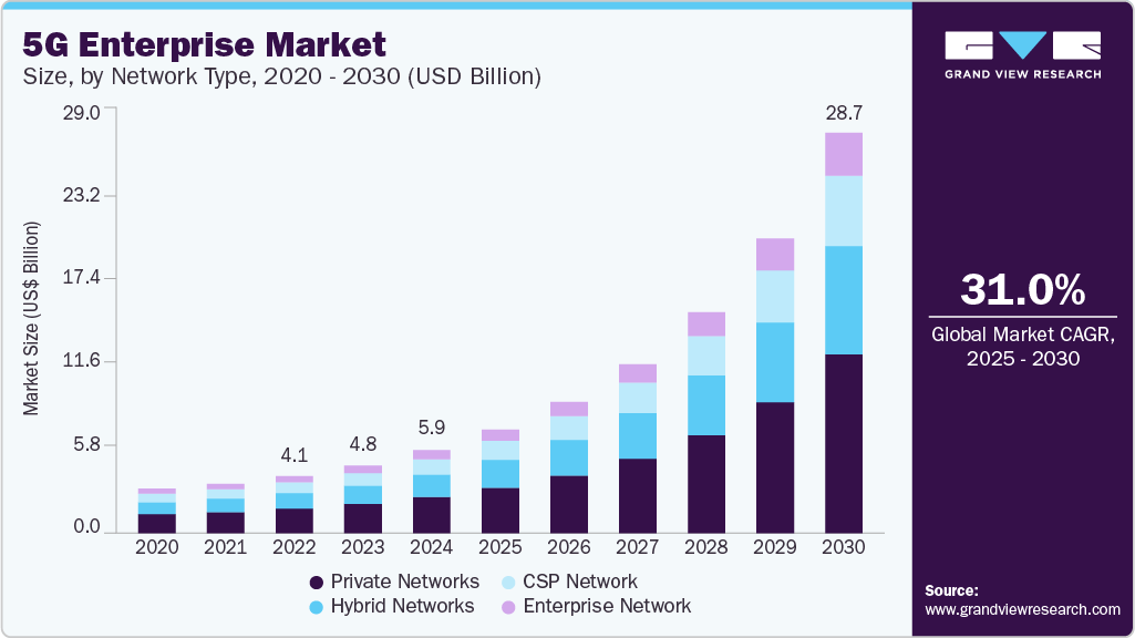 5G企业市场（2025-2030）