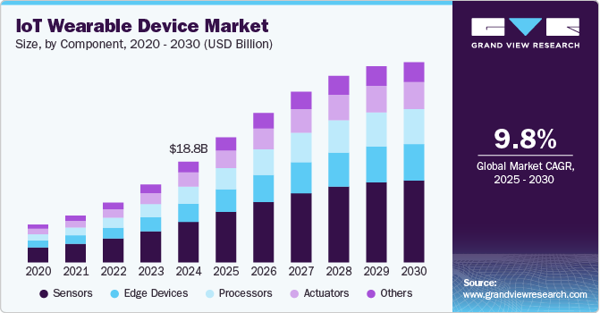 物联网可穿戴设备市场（2025 - 2030）