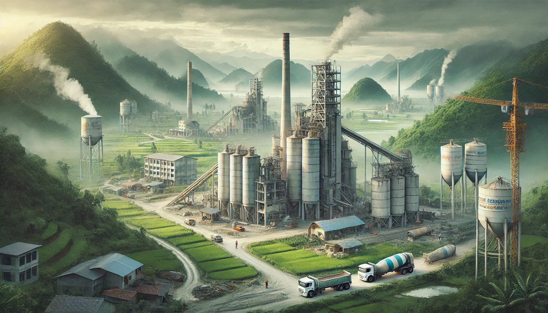 越南水泥、石灰和石膏产量尽管一月份下降，但仍实现年度增长