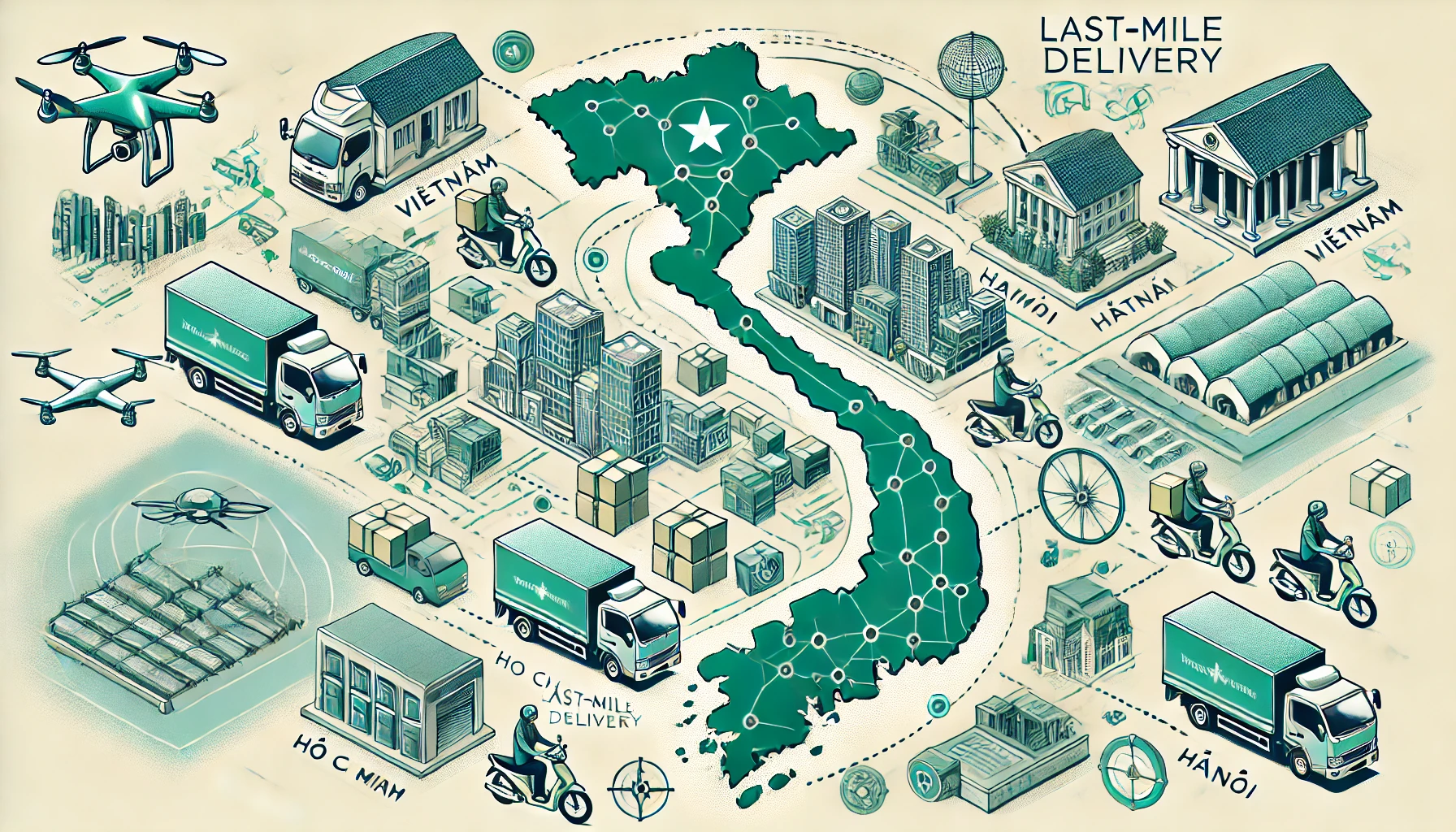 2025 年越南最后一英里配送：市场、挑战与趋势
