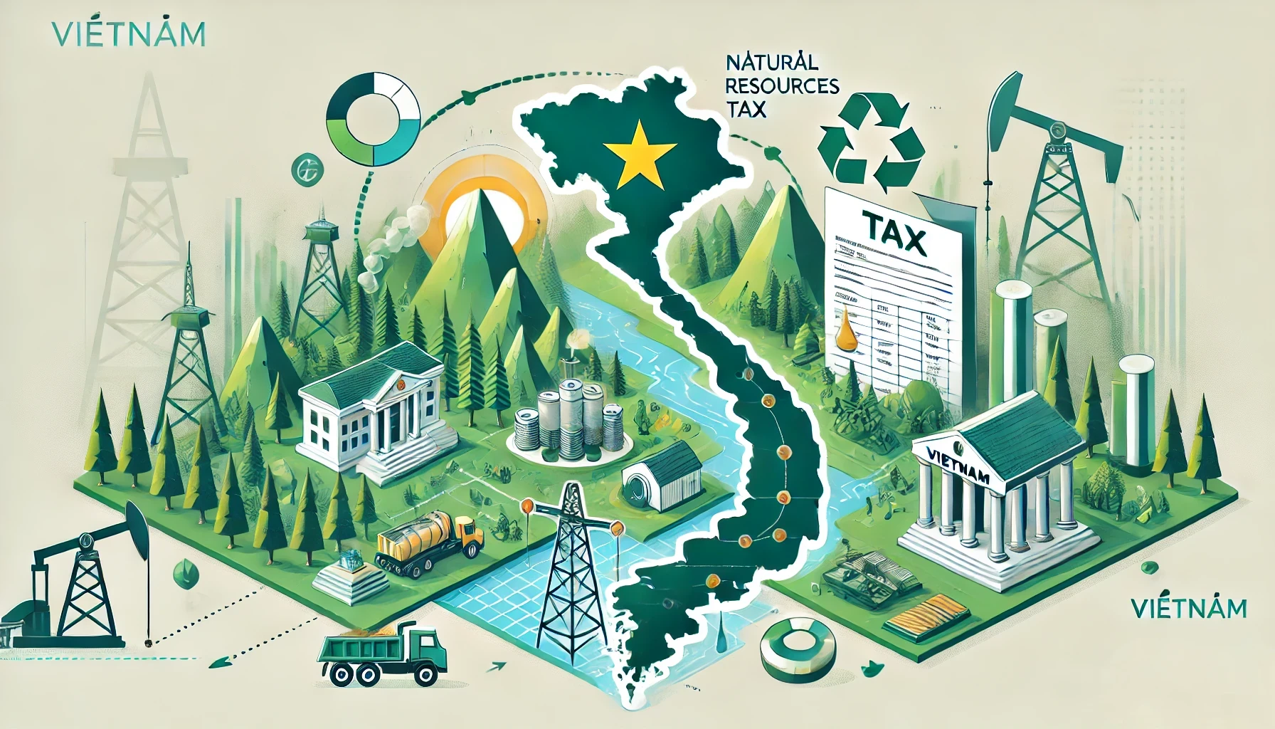 越南 2025 年自然资源税：税率、纳税人及执法