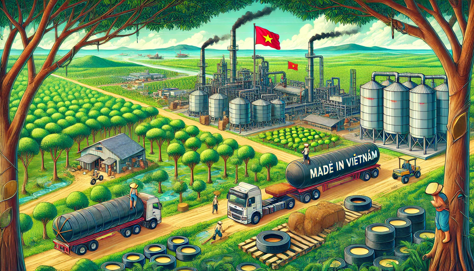 橡胶：5月份越南出口激增25.43%