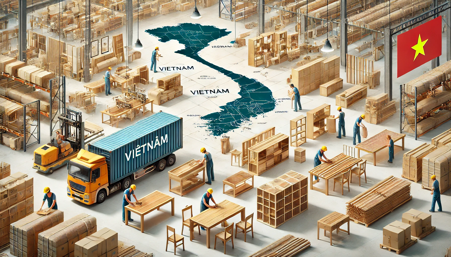 制造业：中国家具公司在越南扩张以降低关税风险并提高效率