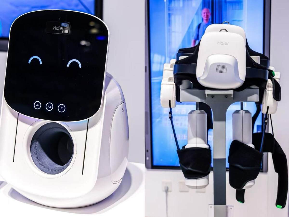 2025AWE:海尔机器人家庭端场景应用首亮相,让AI赋能美好生活(图4) 2025AWE:海尔机器人家庭端场景应用首亮相,让AI赋能美好生活(图4)