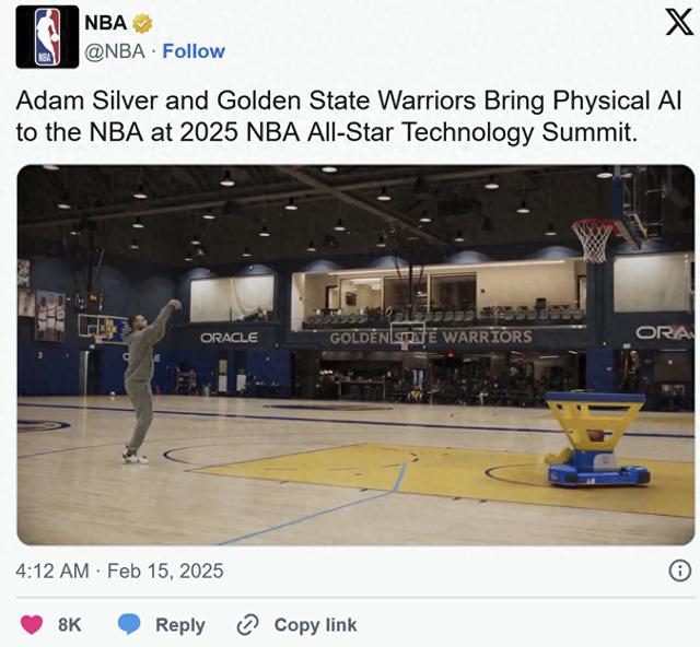 斯蒂芬·库里的新投篮搭档是一台永不疲倦的机器人(图1)