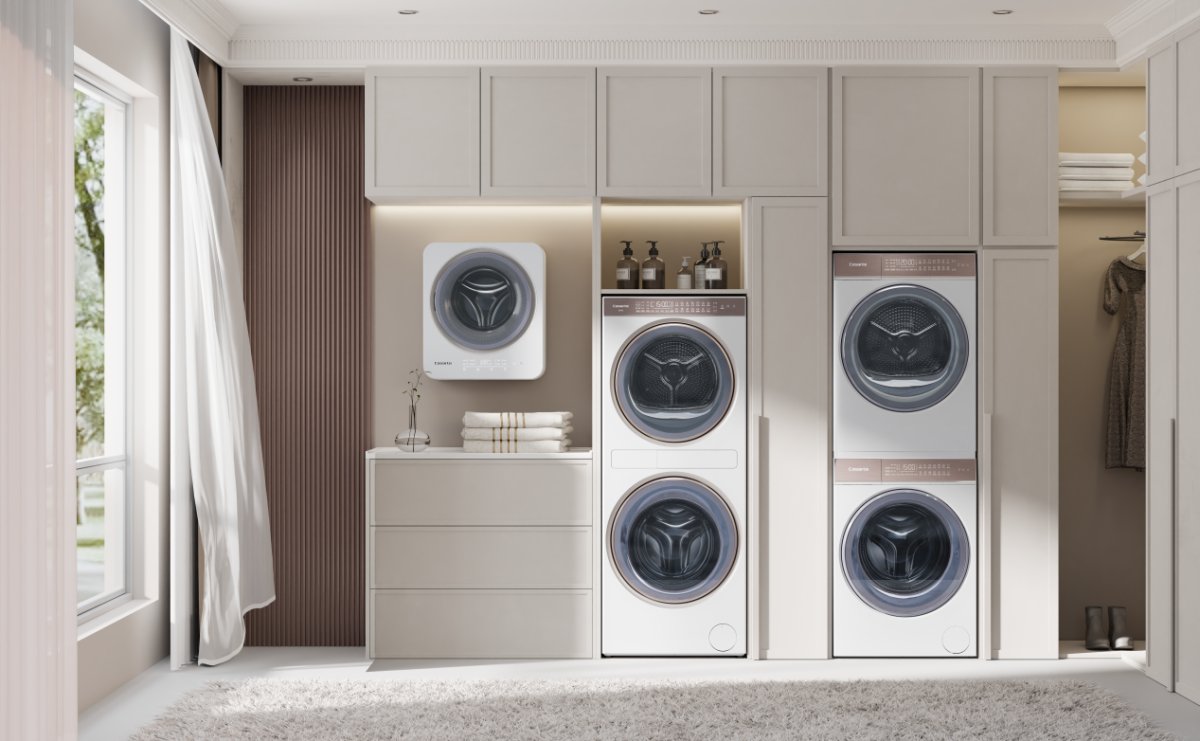 从分洗养护到分区洗衣房！卡萨帝继续引领平嵌家居美学趋势(图1)