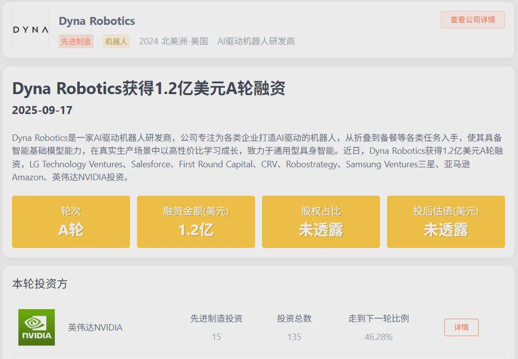 浙大校友A轮融资8.5亿元！英伟达、亚马逊、三星、LG全部押注这家具身智能公司！(图1)