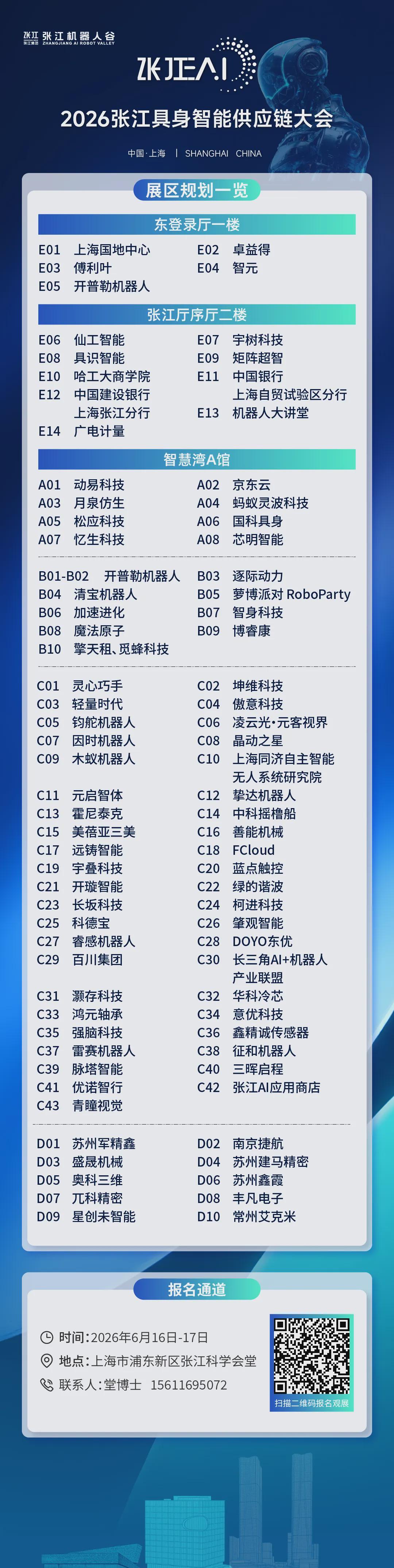 现场抢先看｜陪伴、下棋、工业作业、打拳，卓益得、傅利叶、智元、开普勒、宇树等企业齐聚2026张江EAI （张江具身智能供应链大会）(图5)